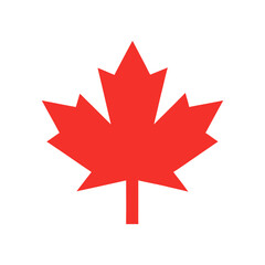 Elegant Maple Leaf Minimal Nature Themed Illustration Icon Line Art Vector illustration