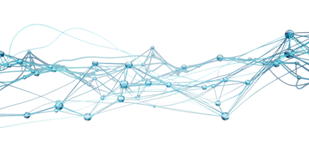 Stunning network connections with glowing nodes to illustrate technology, communication, and innovation for a modern and connected world, perfect for data visualization projects