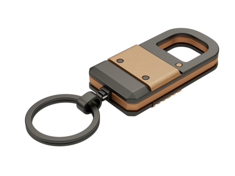 Tactical keychain multi tool with carabiner clip and led light