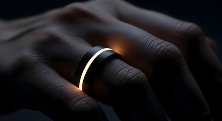 Experience cutting edge wearable tech with this stunning smart ring on finger