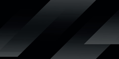 Obraz premium Black background with dynamic overlapping gray diagonal gradient shapes. Modern and futuristic background concept for covers, brochures, certificates, websites and presentations. VOL. 3