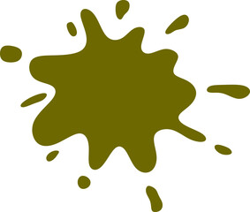 Abstract Paint Splatter Shape