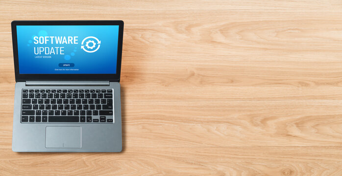 Software update on computer for modish version of device software upgrade