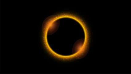 Glitter Particle Light Effect with black background