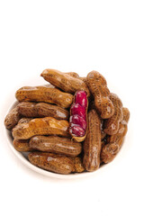 Fresh Boiled Marinated Peanuts in Bowl - Traditional Salt Snack for Night Drinking