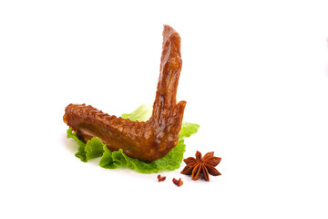 Five Spice Marinated Duck Wing with Star Anise - Asian Cuisine Food Photography
