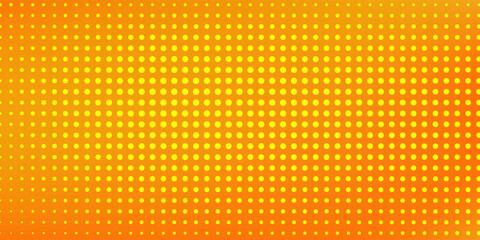 Modern dot yellow and orange pop art retro comic background with halftone dots abstract simple art