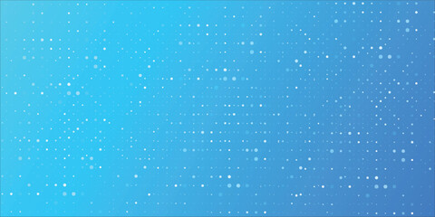 Blue Gradient Background With White Dots — Abstract Tech Pattern for Design and Digital Content