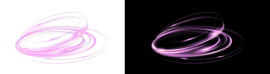 Png image of  purple light trails abstract background motion effect glowing design element graphic resource animation effect on transparent background