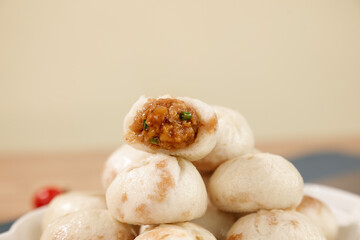 Traditional Xiaolongbao Soup Dumplings Fresh Steamed Buns Shengzhou Chinese Breakfast Food