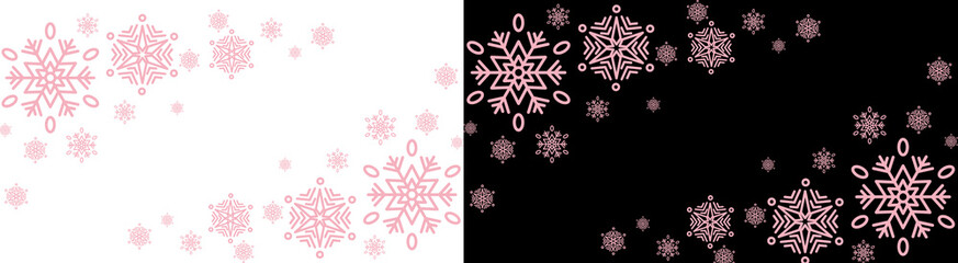 Png image of  snowflake winter snow pink christmas holiday festive season celebration decorative ornament backdrop design on transparent background