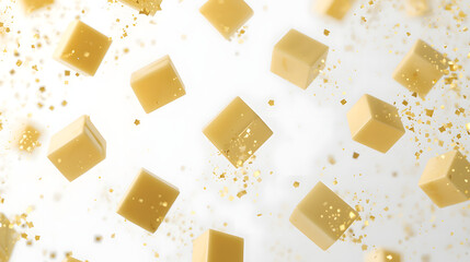 Abstract golden butter and glitter for festive events high-resolution photo