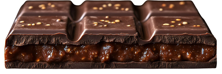 Dark brown textured shapes stacked design element