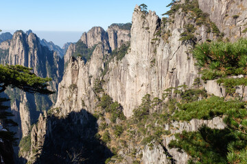 The Scenery of the West Sea Grand Canyon in Huangshan, Anhui Province in Winter
