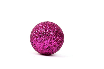 Colorful Christmas balls on a white background