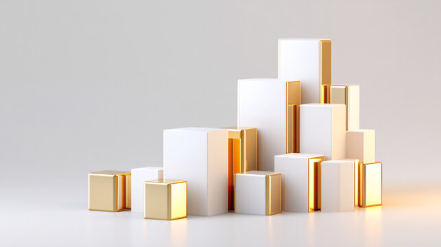 business graph with arrow