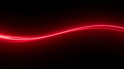 Red Light Wave on Black Background