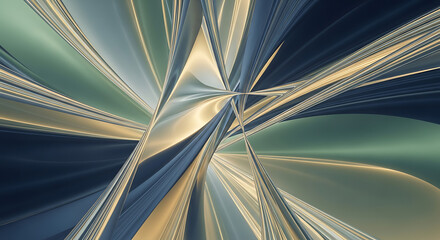 Abstract Geometric Composition A Fusion of Lines, Shapes, and Colors in Dynamic Harmony