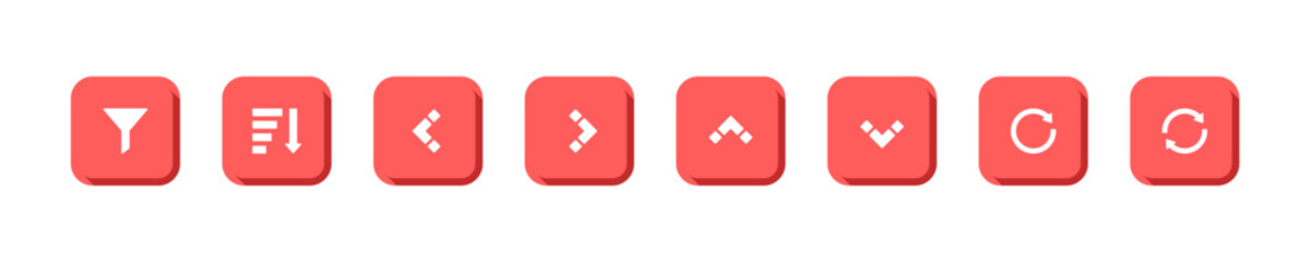 UI Navigation Icons Set,Minimal Dashboard Interface Symbols.