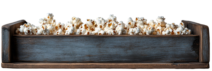 Decorative box with light colored objects