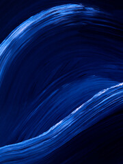 Abstract art background template. Blue creative acrylic painting, texture for cards, poster, flyer, presentation.