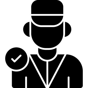 Flagman Icon Vector Element