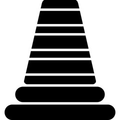 Traffic Cone Icon Vector Element