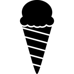 Ice Cream Icon Vector Element