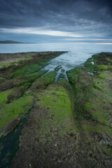 Coast landscape in Peninsula Valdes, Chubut Province,  World Heritage Site, Patagonia Argentina