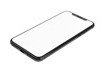 Modern smartphone display mockup isolated for digital design projects transparent background