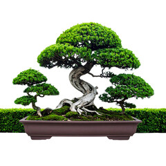 PNG Bonsais decorate outdoors nature plant 