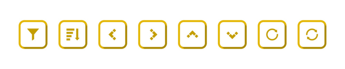 Outline UI Navigation Icons Set,Minimal Interface Symbols.