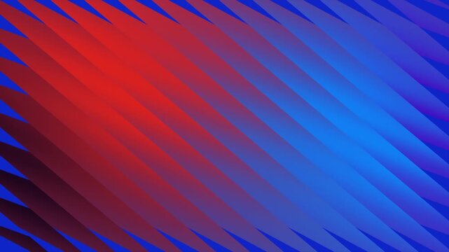 Dynamic abstract diagonal gradient stripes transitioning from vibrant red to deep blue with subtle purple hues