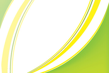 Abstract Blurry Green Yellow Wavy Background Design, Fresh Stylish Green Yellow Background Template Vector