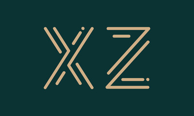 XZ X xz initial logo | initial based abstract modern minimal creative logo, vector template image. luxury logotype logo, real estate homie logo. typography logo. initials logo