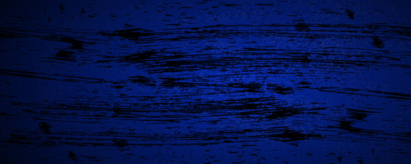 Grunge texture effect background. Distressed rough dark abstract textured. Black isolated on blue.
