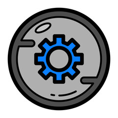 Setting Button Filled