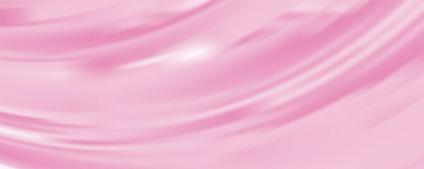 Abstract Smooth Pink Wave Mesh Gradient Background Design, Soft Pink Pastel Background Template Vector