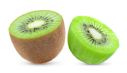 kiwi isolated on transparent png ( Image from camera )
