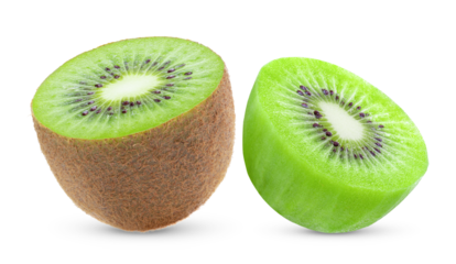 kiwi isolated on transparent png ( Image from camera )