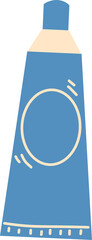 blue Toothpaste Tube Illustration