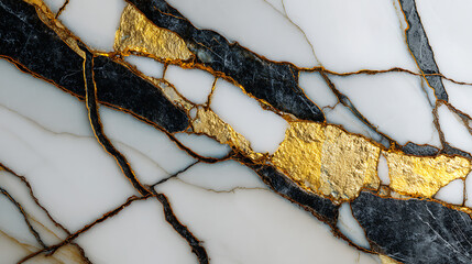 White black and gold veined marble texture veins