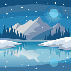 Naklejka premium snow-dust-reflection.eps