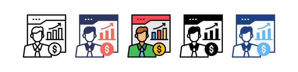 Financial Consulting multiple icon