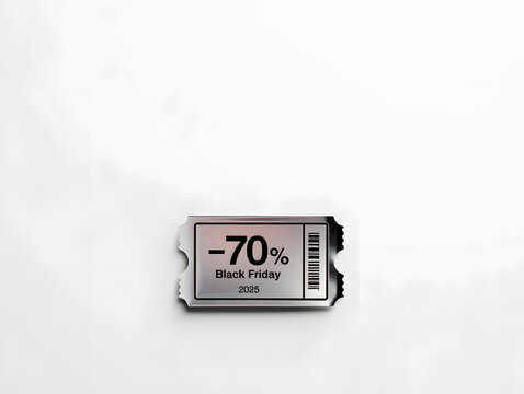 Silver Card with Massive Seventy Percent Off Sale