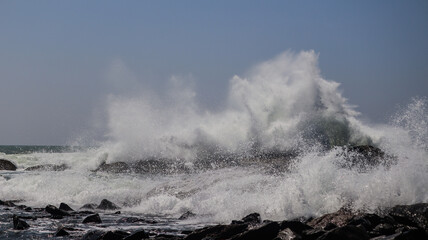 waves on the beach