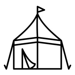 Icon of pilgrims' tents for camping in Mina