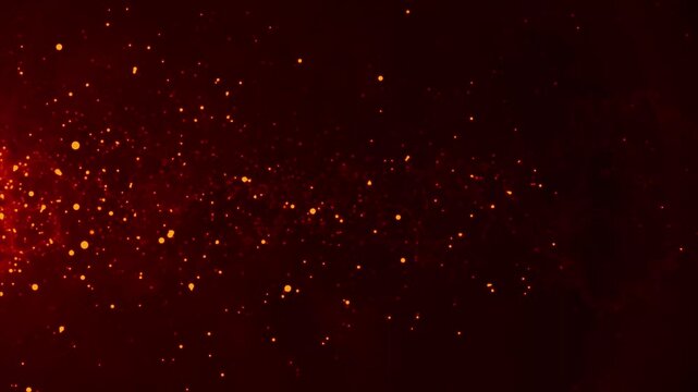 Dynamic Red Sparkle Animation Loop for Futuristic Tech Backgrounds