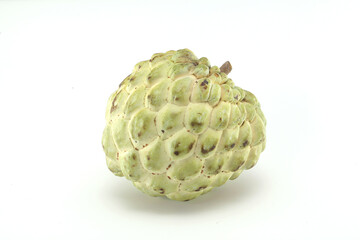 Fototapeta premium Custard apple on white background,Close up