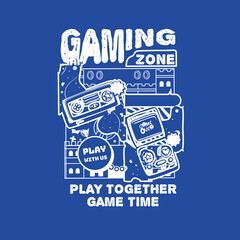 Gaming Zone play together game time street wear design